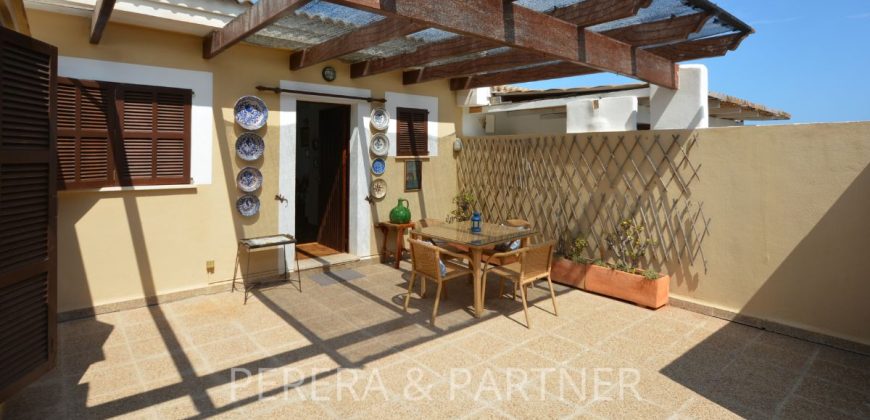 Ref. A056: Bonito Apartamento dúplex con vista al mar cerca de la playa, Cala Ratjada